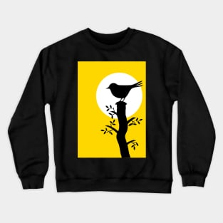 Yellow Sun Bird Crewneck Sweatshirt